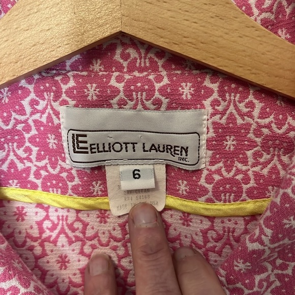 Vintage Elliott Lauren cotton blend blazer - Size 6 - Picture 2 of 10
